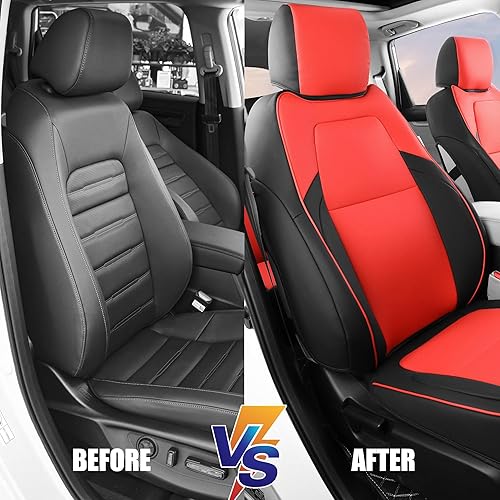 Miniatura 8 de AOOG Fundas de asiento de automóvil de cuero para Honda CRV, fundas de asiento impermeables de piel sintética para Honda CRV 2017, 2018, 2019, 2020,
