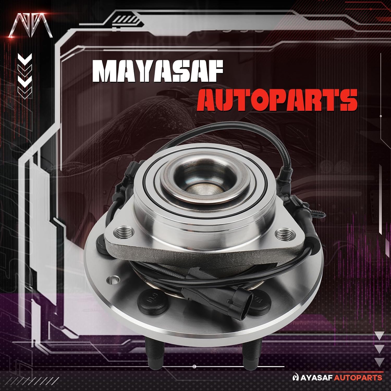 515054 [2WD Only, 2 Pack] Front Wheel Hub Bearing Assembly for Chevy 1999-06 Silverado(Sierra) 1500, 2000-06 Tahoe/Yukon/Escalade/Suburban(Yukon XL) 1500, 03-13 Express(Savana) 1500(03-05 2500)