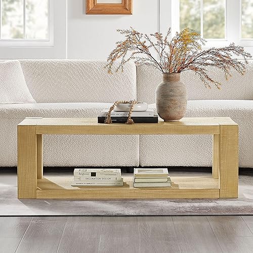 Miniatura 10 de Mesa de centro redonda anidable, mesa de centro de madera moderna, juego de 2 para espacios pequeños, sala de estar, color blanco