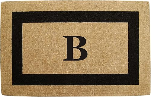 Nedia Home Tapetes de entrada de coco natural de 30 x 48 pulgadas, tapetes rectangulares de bienvenida resistentes para patio, atrapador de suciedad