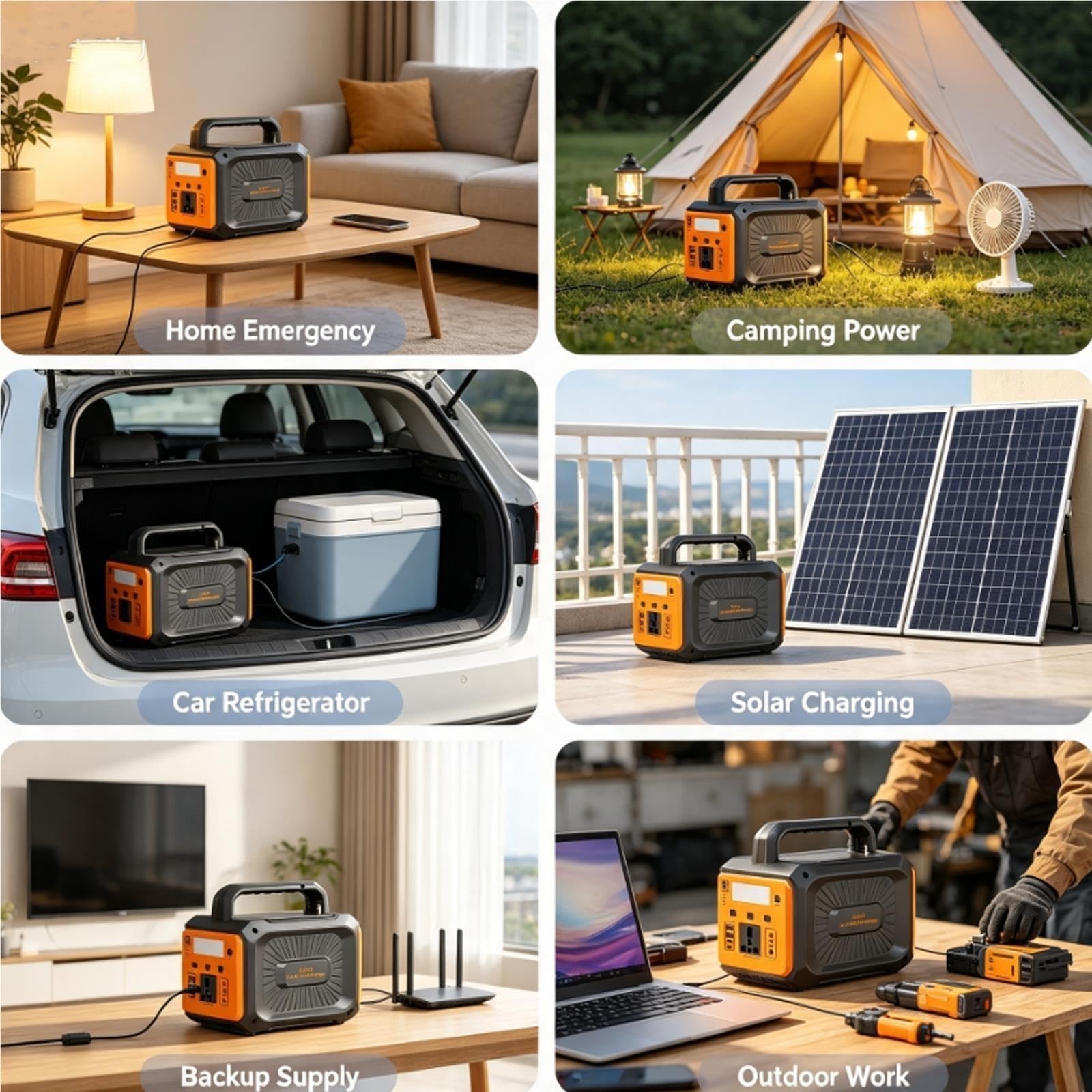 100W Camping Solar Power Station Built-in Bluetooth Speaker,76.8Wh LiFePO4