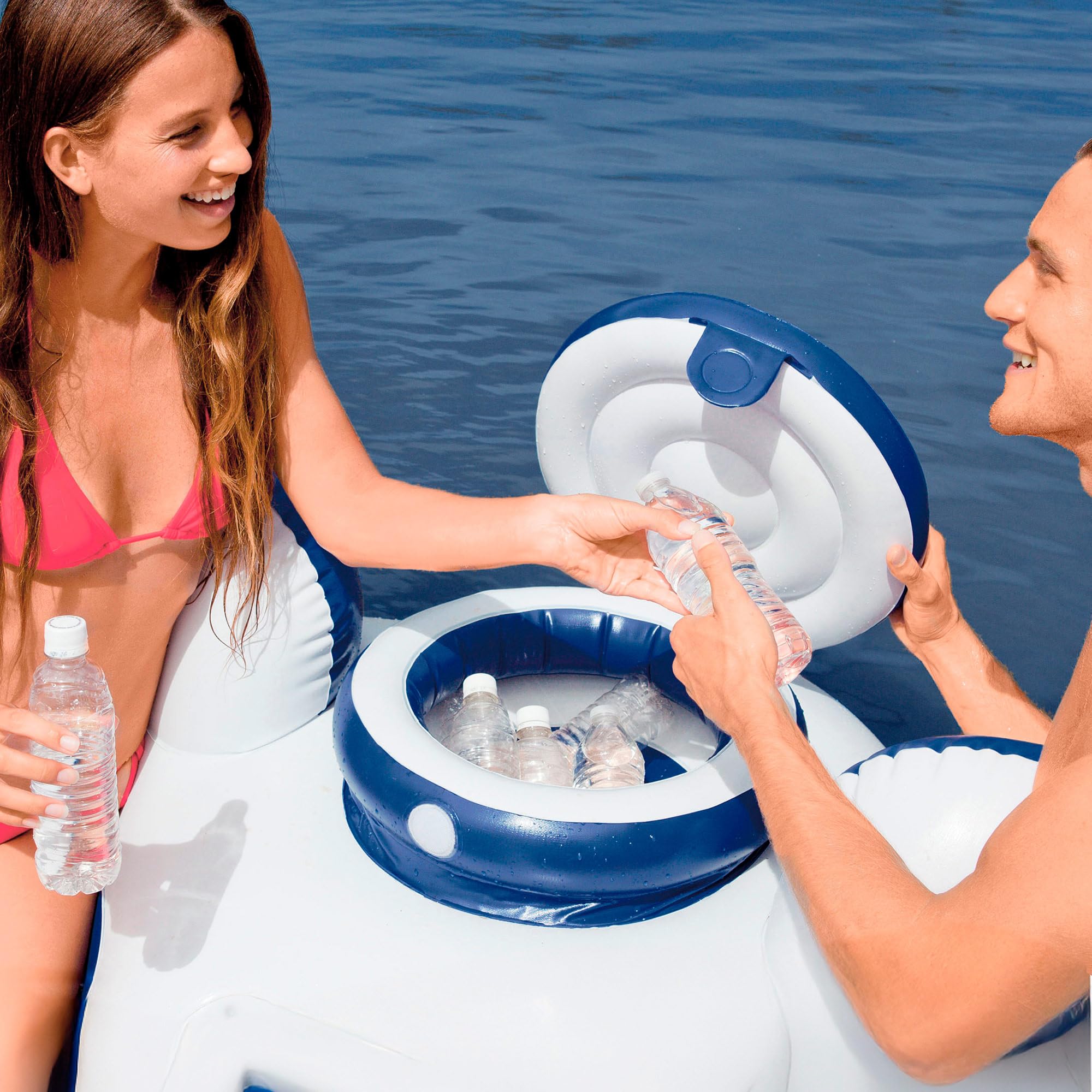 Intex Rueda doble hinchable Intex river run 2 & nevera - 243x157 cm (58837)
