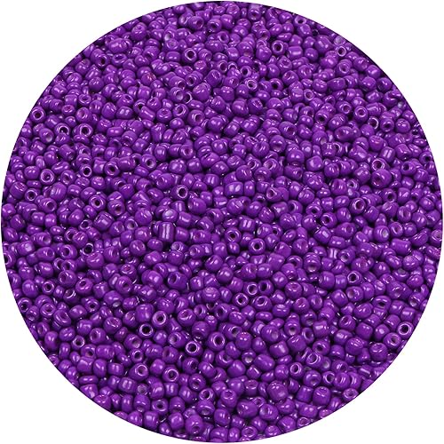 CCOZN - 1300 cuentas de vidrio a granel, cuentas de vidrio 60 de 0.157 pulgadas a granel, cuentas espaciadoras sueltas, pequeñas cuentas opacas para