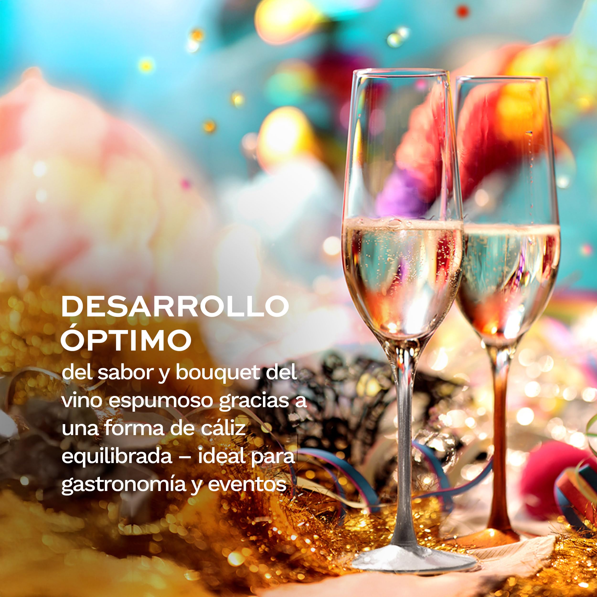 Stölzle Lausitz Copas de Champagne Event Set de 6, 195 ml – Elegantes Copas de Cristal para Prosecco, Cava y Espumosos – Resistentes, Aptas para Lavavajillas, Hechas en Alemania