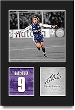 HWC Trading Gabriel Batistuta Fiorentina Printed Autograph Signed Photo for Football Fans and Supporters – A4 Portrait