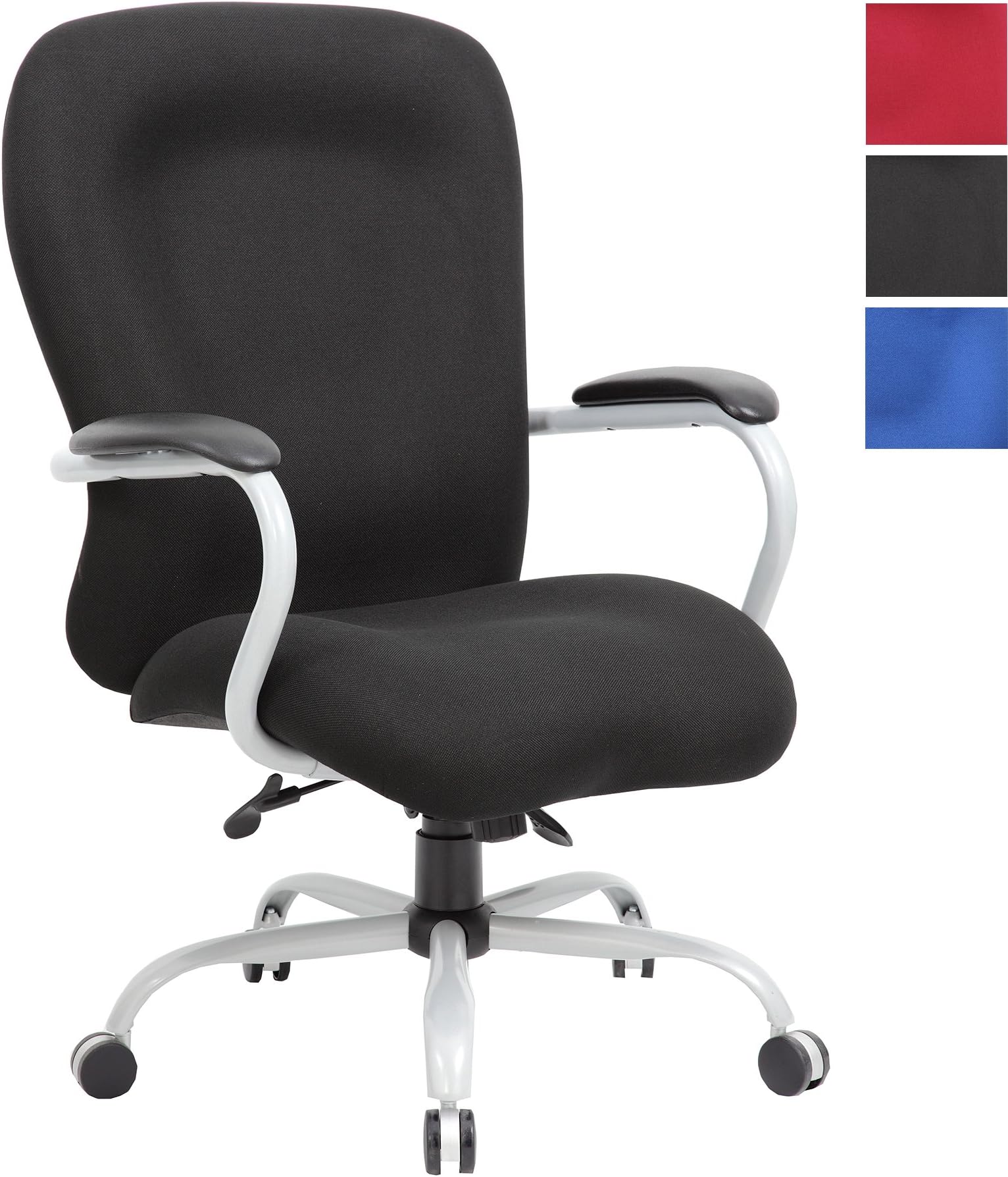 Fortis 27 Stone Heavy Duty 24 Hour Fabric Manager Chair - Black