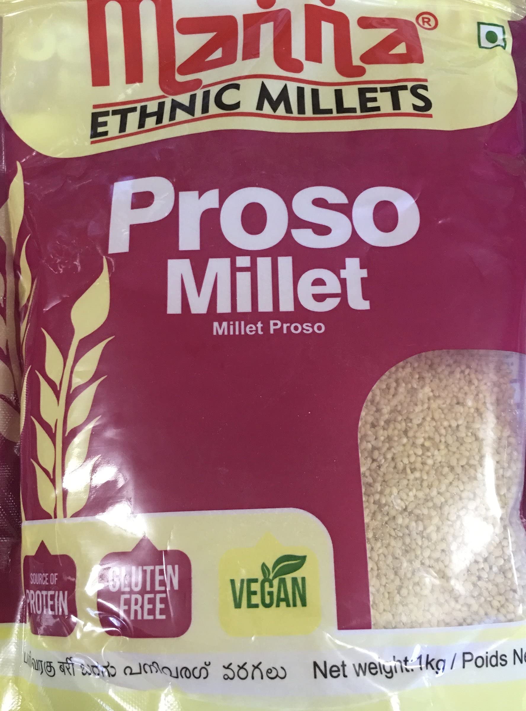 Proso Millet Natural Grains, (Chena/Barri/Pingu/Pani Varagu/Cheno) | Native Low GI Millet Rice | High Protein & 100% More Fibre Than Rice - 1kg