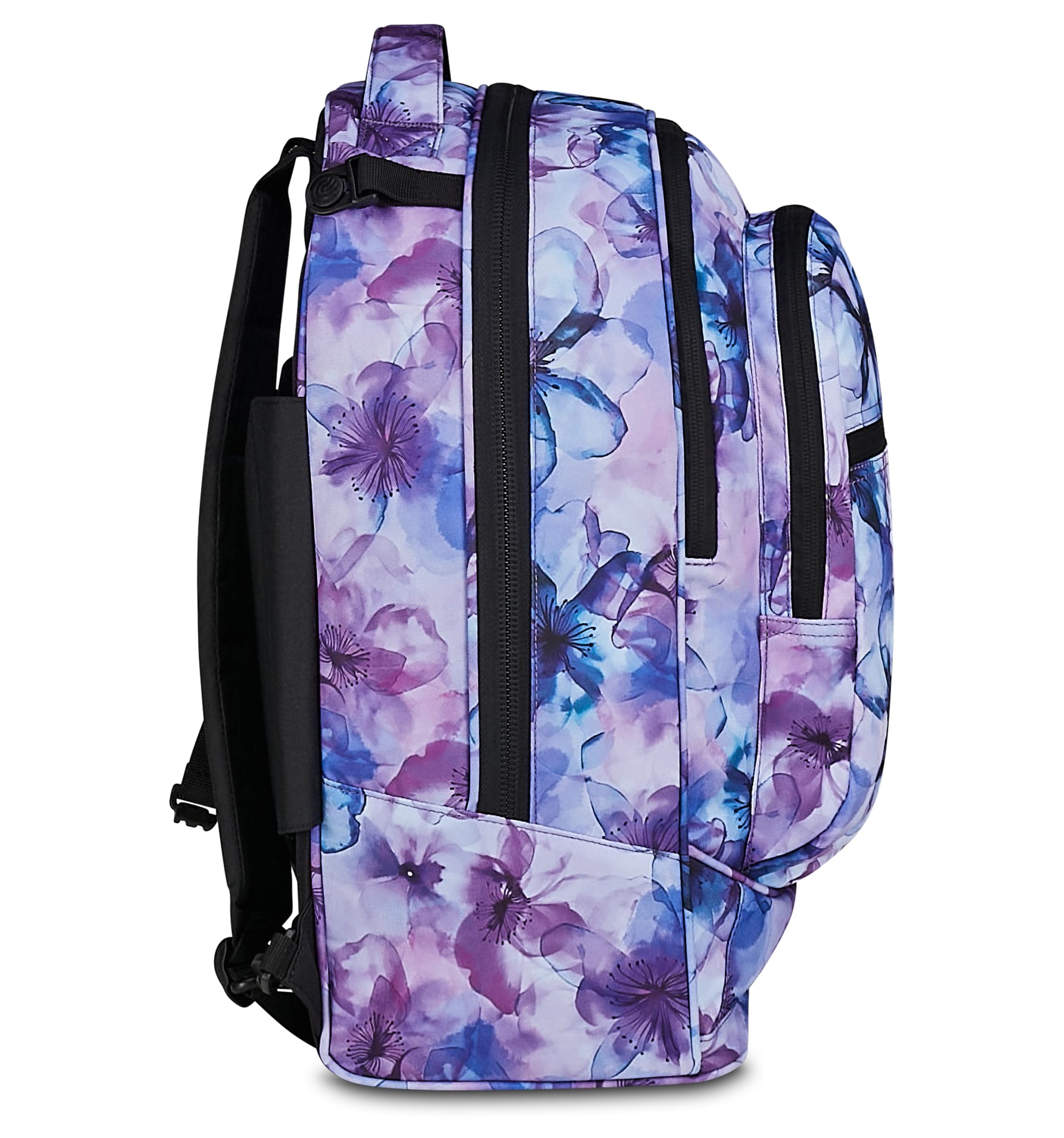 Invicta Trolley Scuola Plug Fantasy, Viola, 34 L, Doppio Scomparto, Cross-over System, Tasca attrezzata, Scomparto porta pc, Tasca portaborraccia, Scuola media e superiore, Ragazza