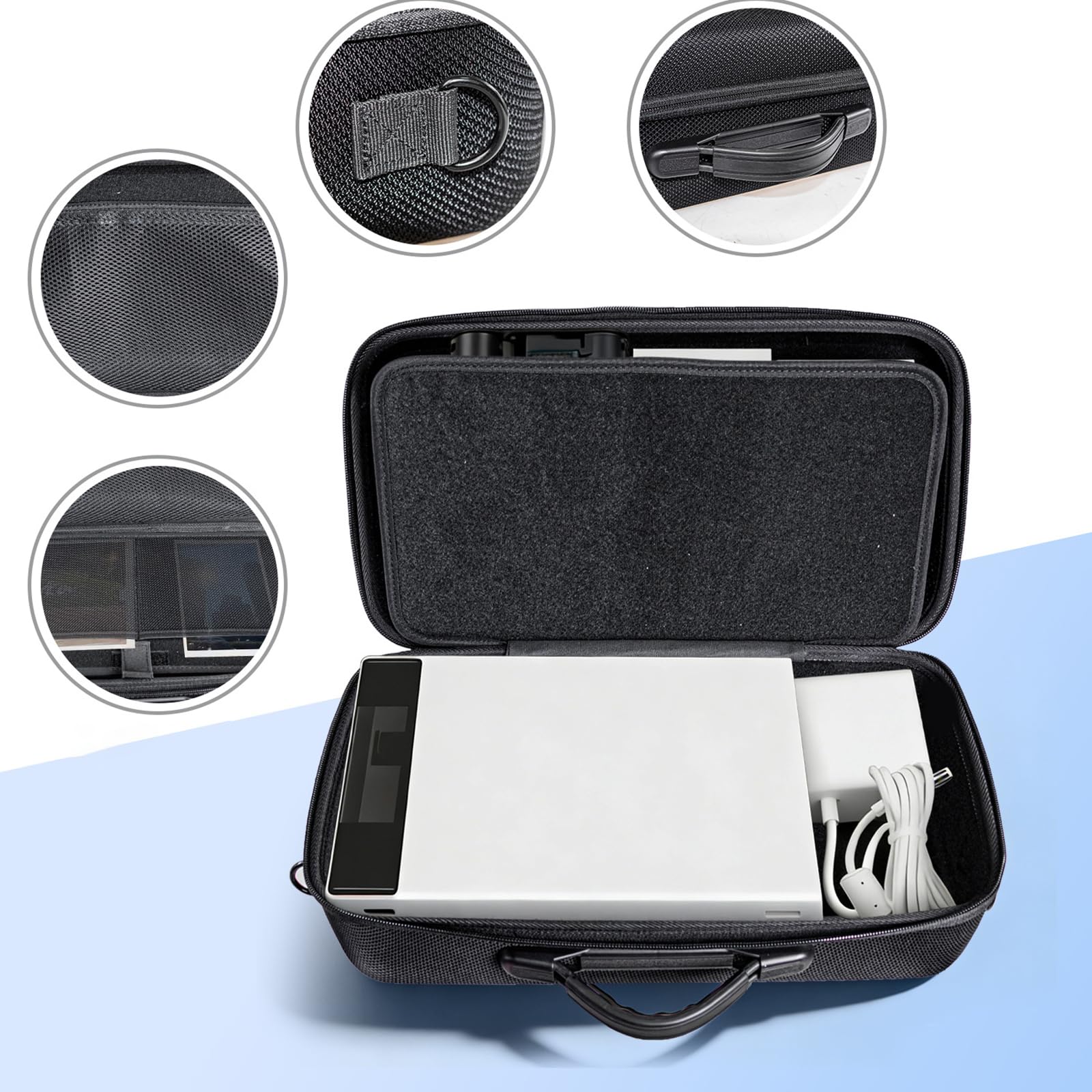 Custodia da viaggio portatile resistente per stampante fotografica a colori con ampio spazio di archiviazione e sicura per Liene PixCut S1 borsa portatile per stampante