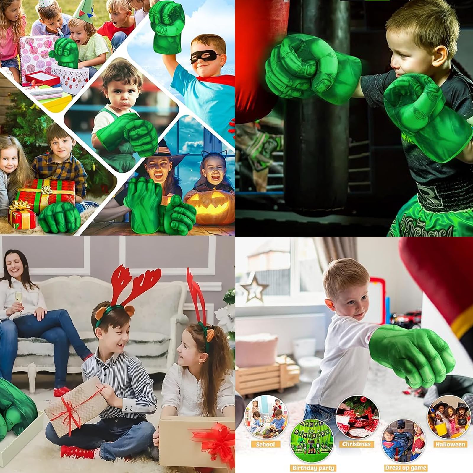 Gants de Boxe pour Enfants,Gants en Coton Doux pour Garçons et Filles, et Jouet Amusant,G-Ants d'entraînement pour Enfants dès 3 Ans