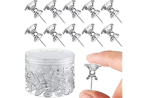 60 Pack Giant Push Pins, 1-Inch Extra Large Thumb Tacks, Jumbo Push...