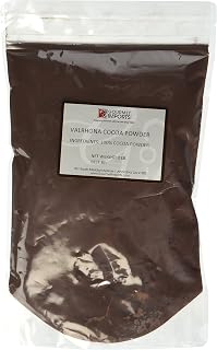 Valrhona 100% Cacao Unsweetened Dutch Processed Cocoa Powder 1lb - Premium Baking Cocoa Powder Rich Red Mahogany