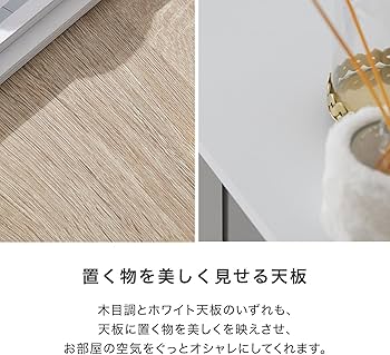 Amazon｜LOWYA ロウヤ本棚 収納棚 扉付き キャビネット ディスプレイ