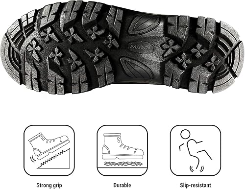 Miniatura 4 de NORTIV 8 170410 - Botas de nieve y senderismo de construcción con aislamiento y resistente al agua para el invierno para hombre