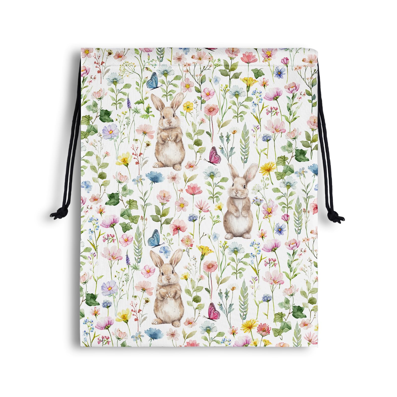 Bunny Drawstring Bag Foldable Storage Pouch Bags for Cloth Shoes