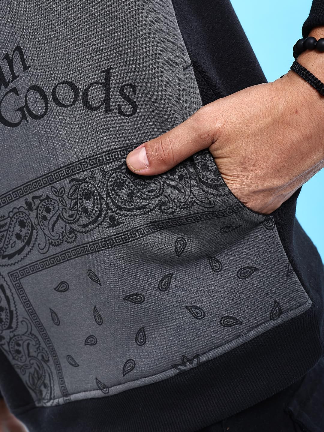The Indian Garage Co Męska bluza z okrągłym dekoltem Paisley
