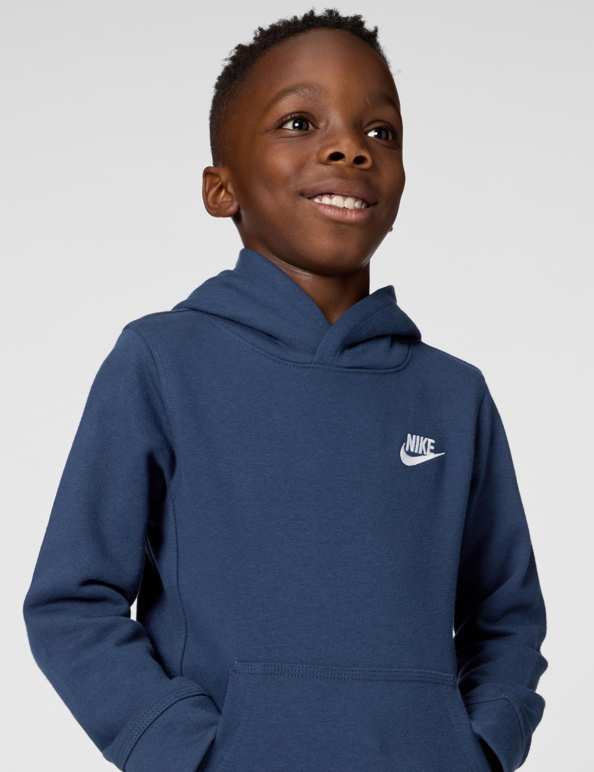 Nike Club Fleece Lbr Felpa con Cappuccio Unisex - Bambini e Ragazzi (Pacco da 1)