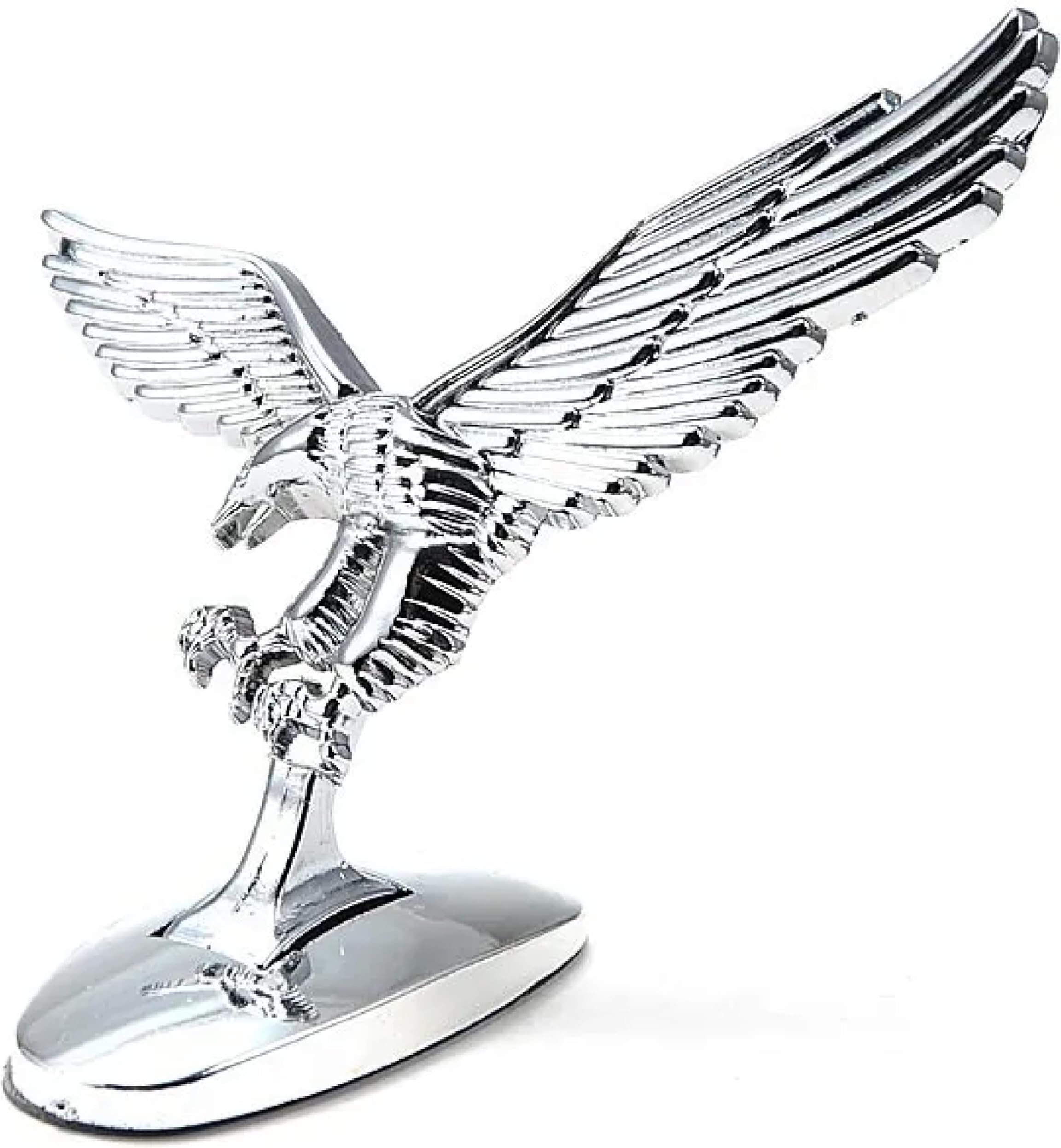 SmartFix Eagle Car Front Hood Bonnet Emblem Sticker Metal Silver for Stylish Look of Your car, Universal