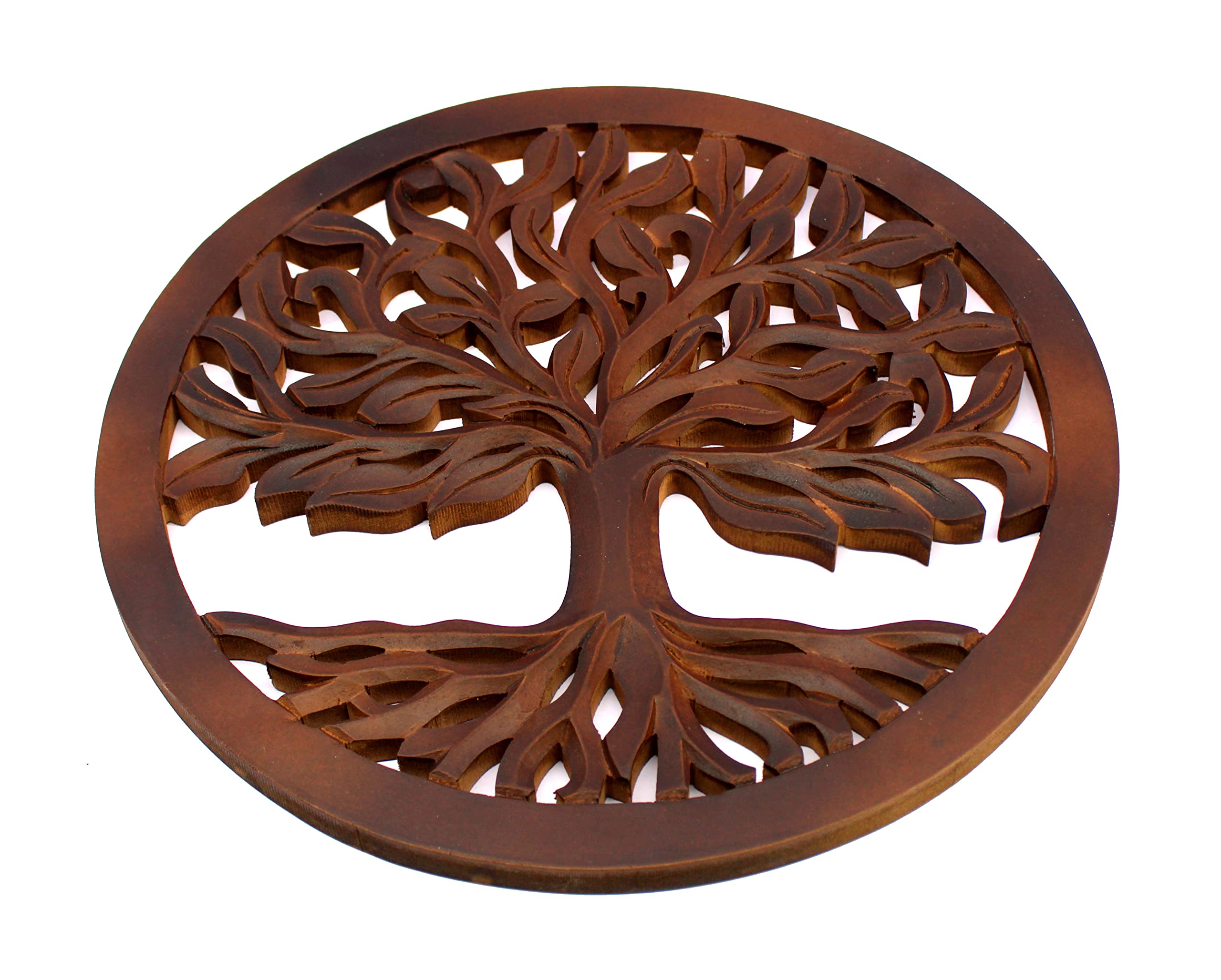 Tree of Life Wall Hanging - Wooden Sculpture -5