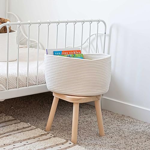 Miniatura 137 de OrganiHaus - Juego de 3 canastas con diseño de arcoíris para almacenamiento, canastas tejidas para organización, decoración pastel, guardar