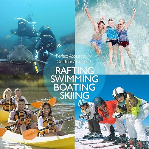 Miniatura 6 de LENPOW - Funda impermeable para teléfono, paquete de 4 bolsas universales impermeables con correa para el cuello, adorno luminoso para juegos