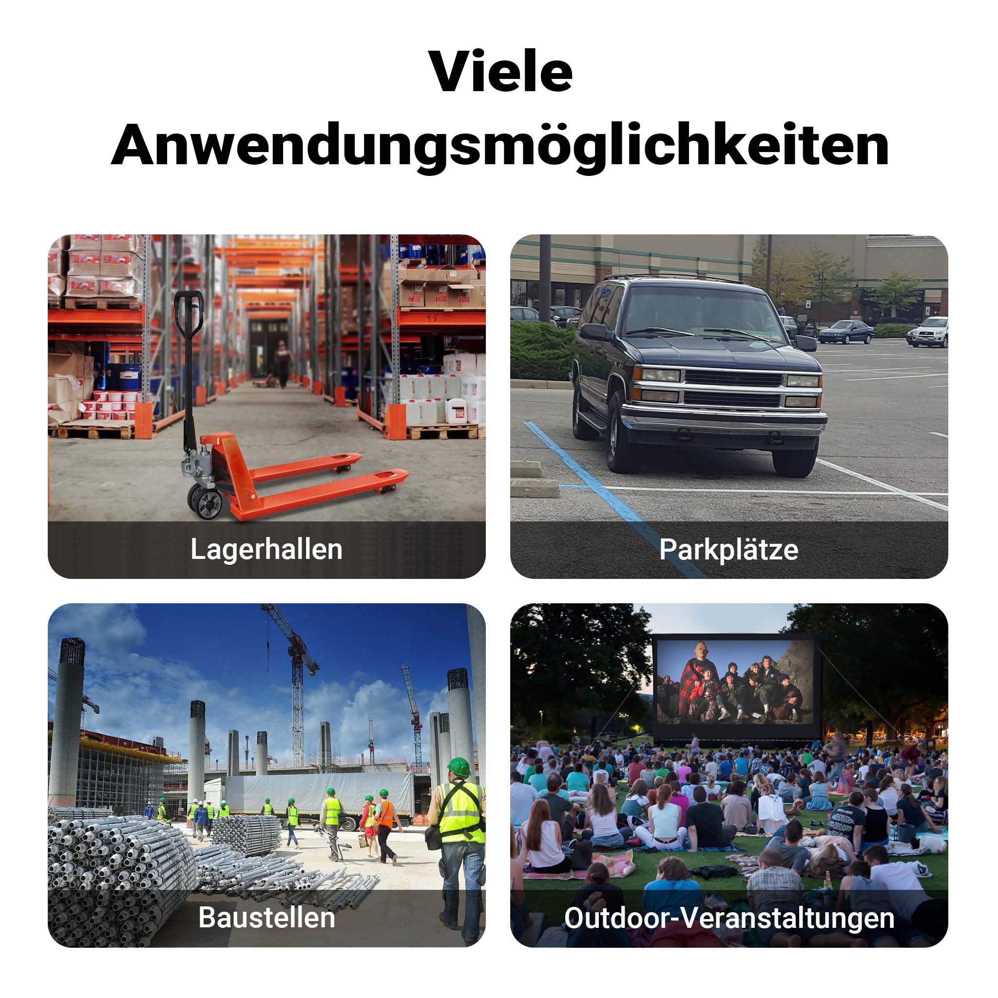 Wiltec Kanal Kabelbrücke 98 x 24 x 4,5 cm 4 Stück, Kabelkanal 13 t Tragkraft mit 2 Kanälen, Überfahrschutz bis 30 km/h, Kabel Trittschutz aus PP und Gummi