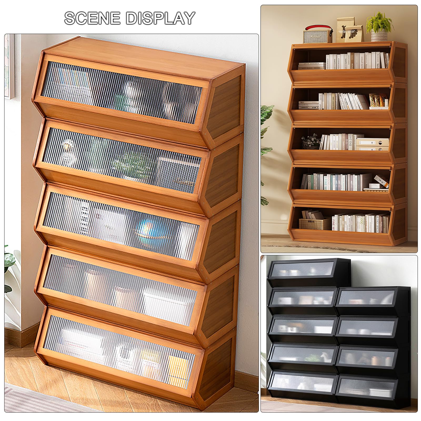 Impilabile In Legno Massello Sto Bins Modular Sto Scatole Armadio s per Entryway Boo ac & Toys Versatile Casa nizat Soluts