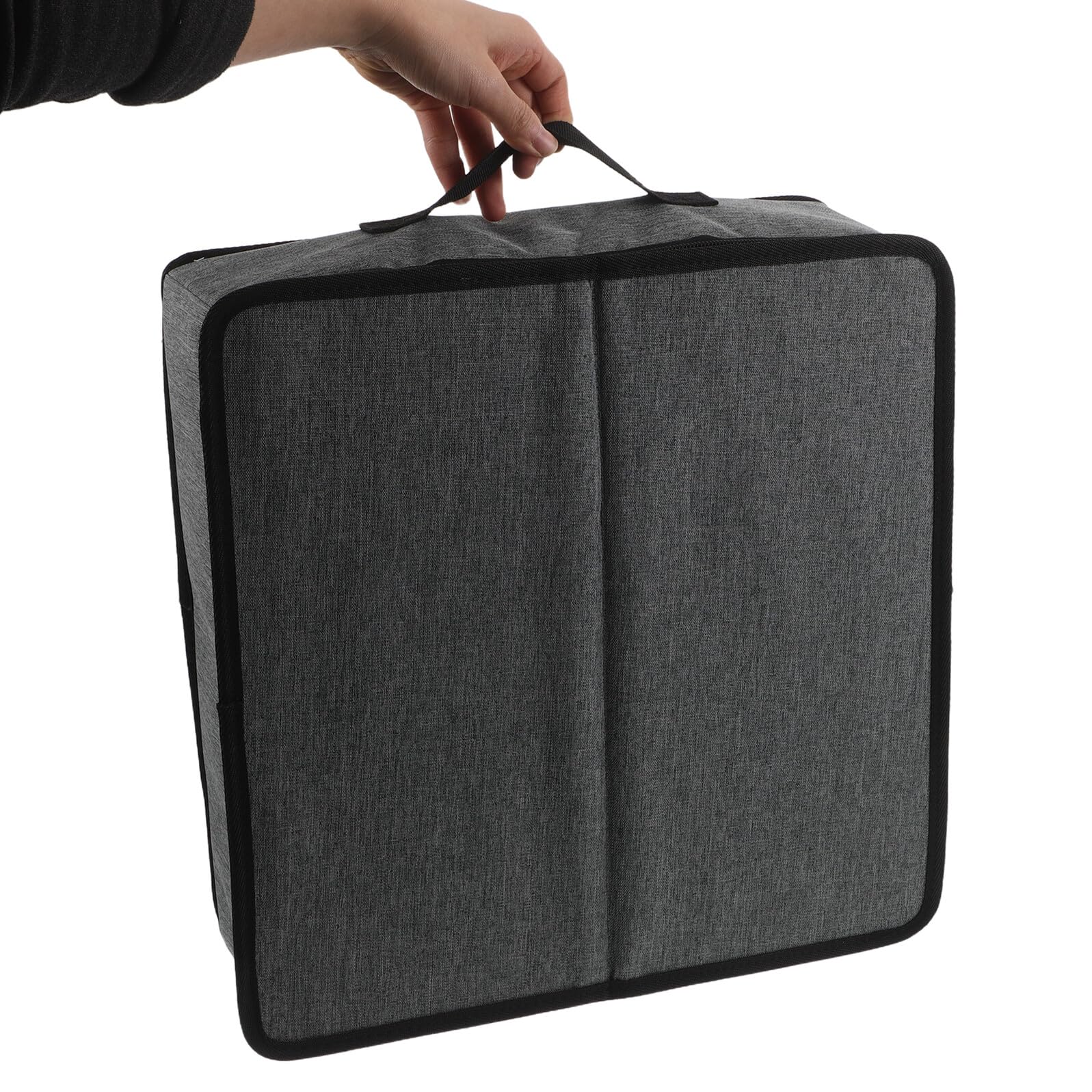 SHINEOFI Caja de Almacenamiento para Tazas con Divisores, Tapa con Cremallera y Asas, Organizador Apilable para Vasos y Tazas de Café, Multiuso para Cocina y Mudanzas, Diseño Compacto