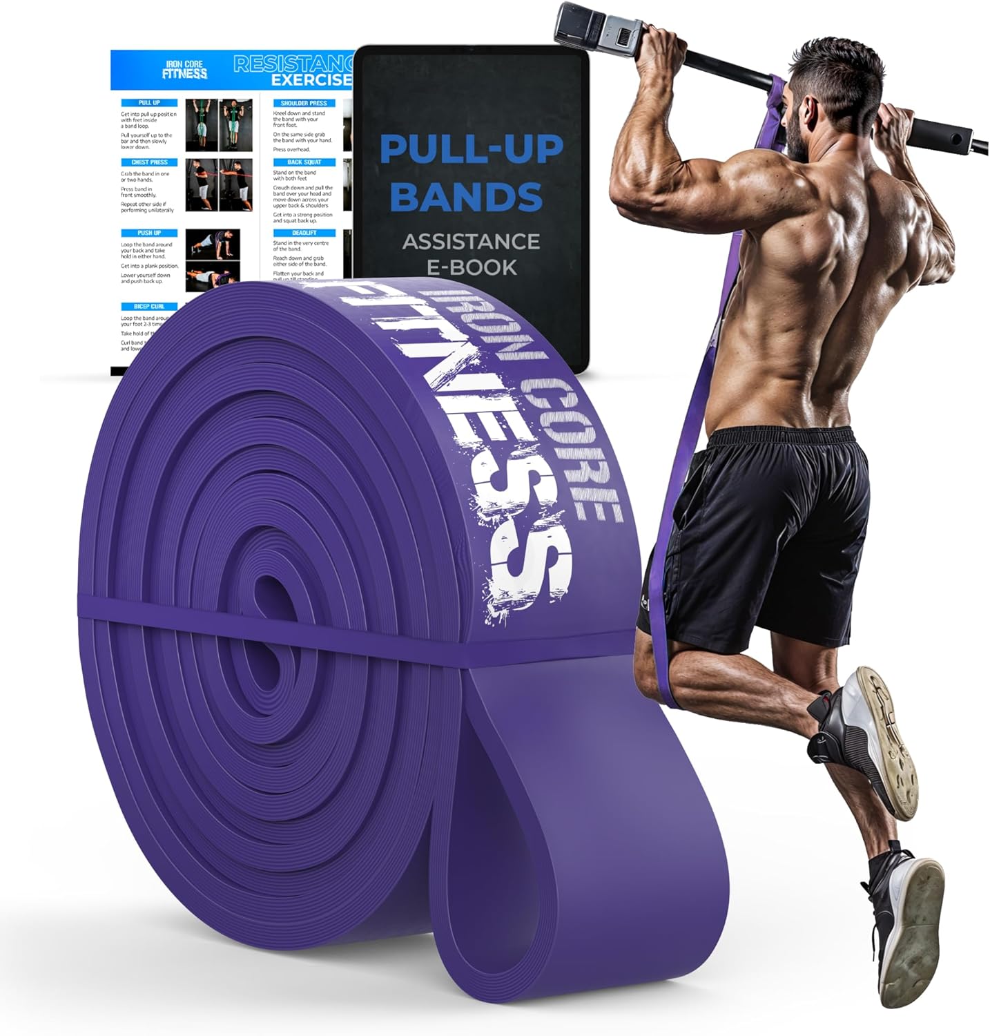 Pull Up Assistance Resistance Bands – Long Loop...