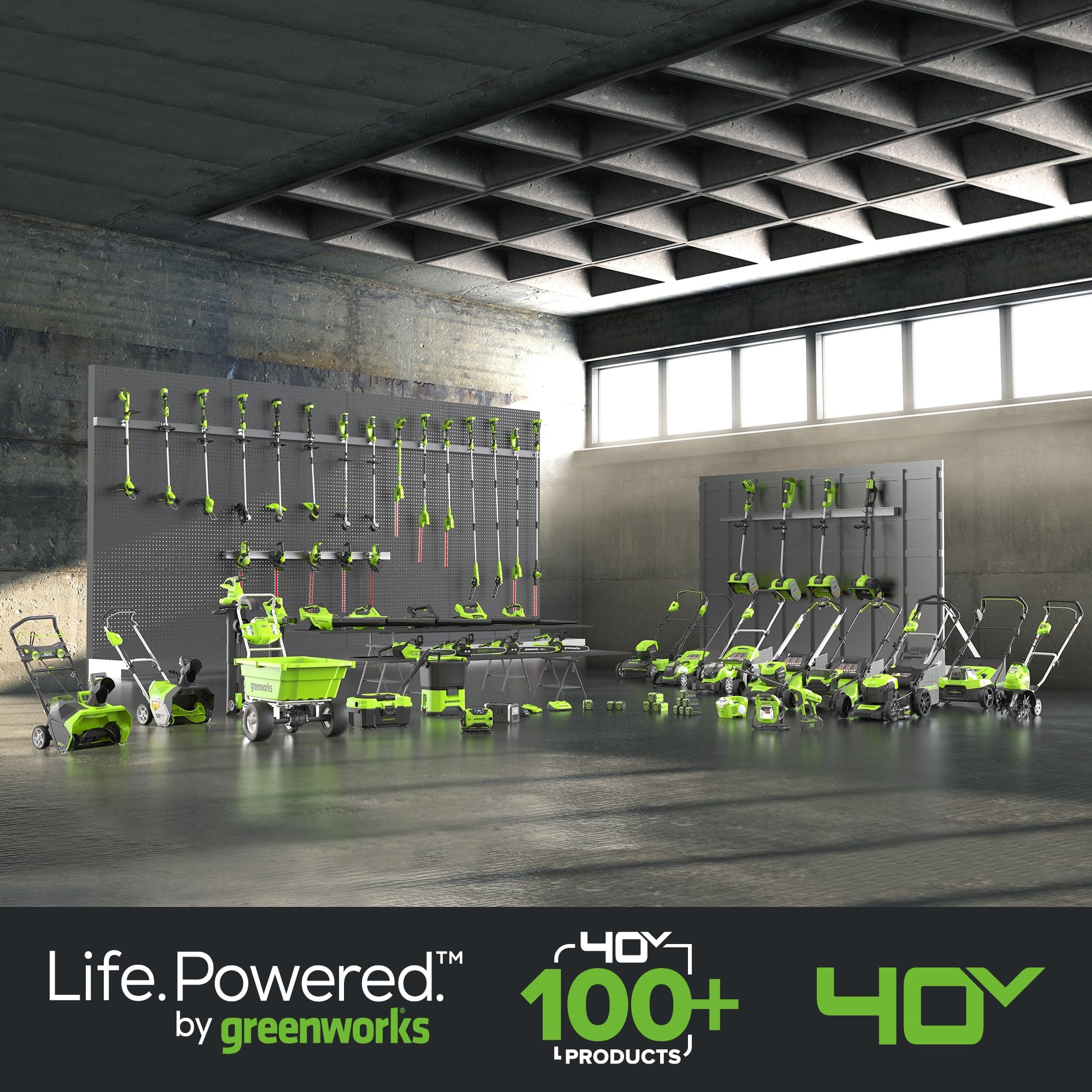 Greenworks G40PSFK2 Sega ad Asta a Batteria, Lunghezza Barra 8 Pollice (20cm), Velocità Catena 8m/s, 3,64kg, Auto-Lubrificante, Asta 2.58m, Batteria 40V 2Ah e Caricabatterie, Garanzia 3 Anni