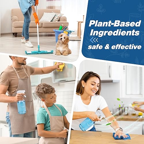 Miniatura 3 de Recambios de limpiador multiusos, tableta limpiadora de múltiples superficies con botella de spray de limpieza, spray de limpieza multiusos que hace