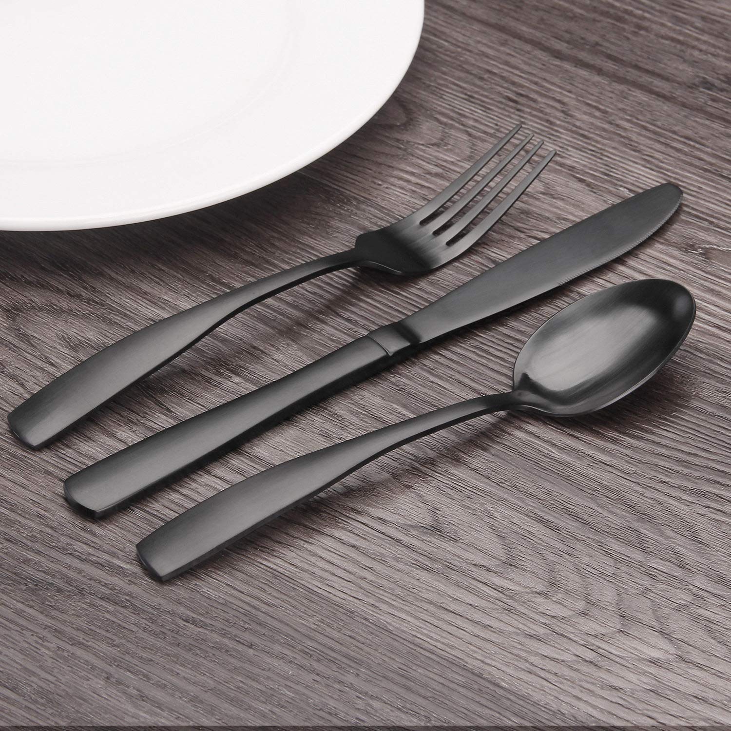 Silverware Set de cubiertos de acero inoxidable, vajilla para el hogar y el restaurante, apto para lavavajillas