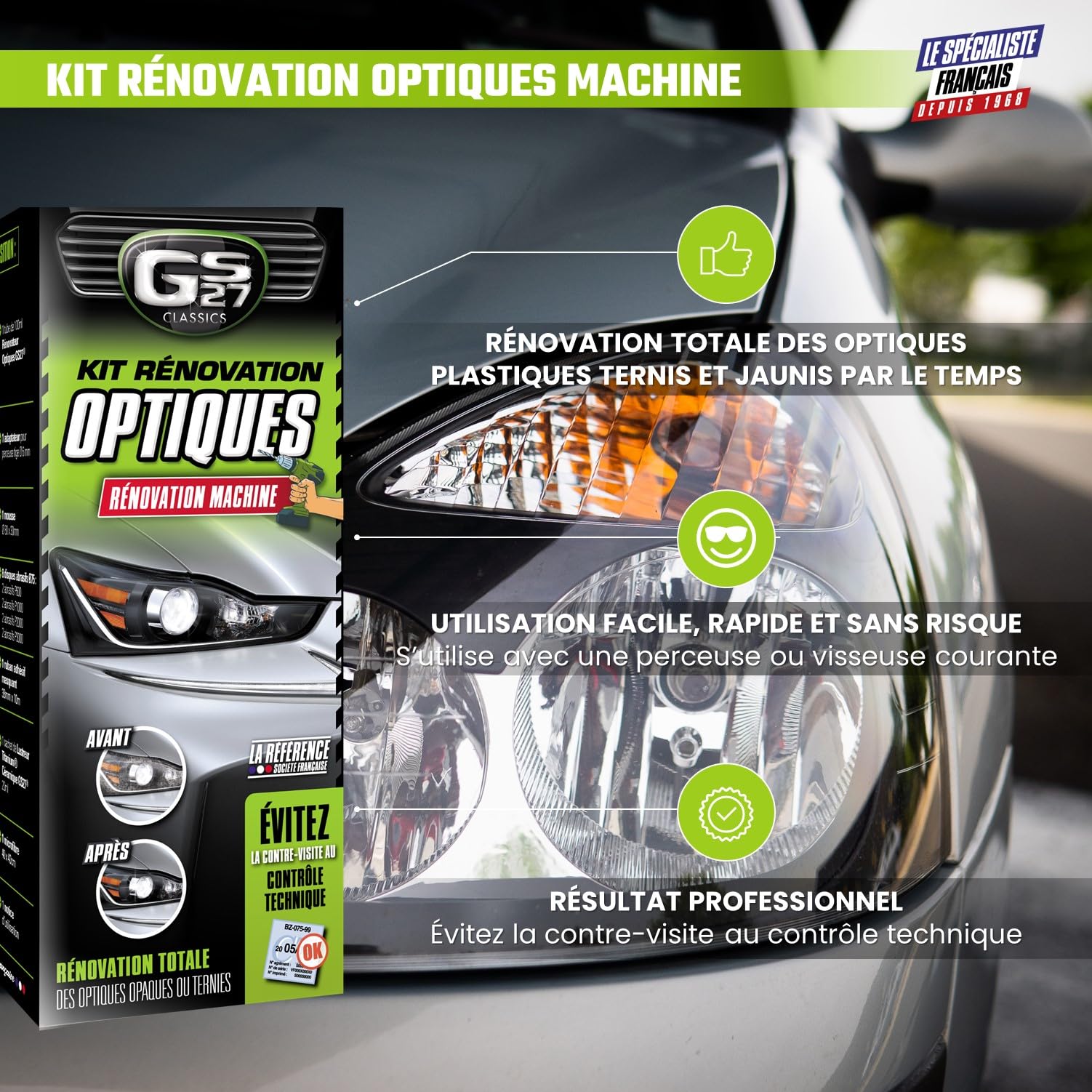 Kit Reparación Faro Coche en La Destornillador GS27