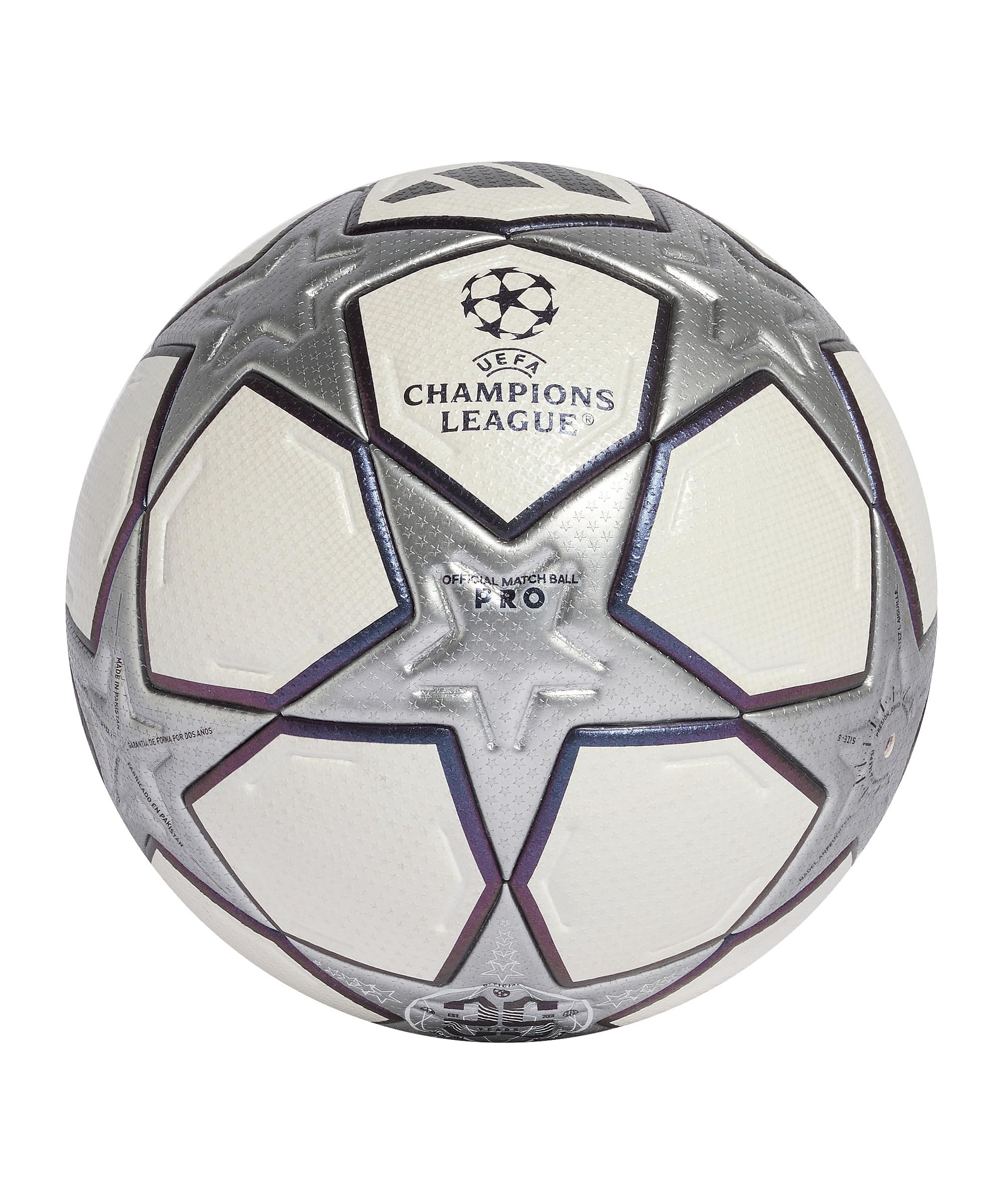 adidas Performance UEFA Champions League Pro 3rd Spielball Weiß weisssilber, 5 Ohne Geschlecht