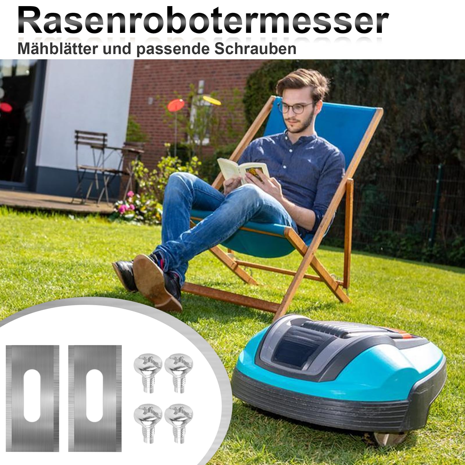 30 sztuk zapasowych ostrzy do kosiarki automatycznej, akcesoria do kosiarek, ostrza, kompatybilne z Automower, stal nierdzewna 0,65 mm