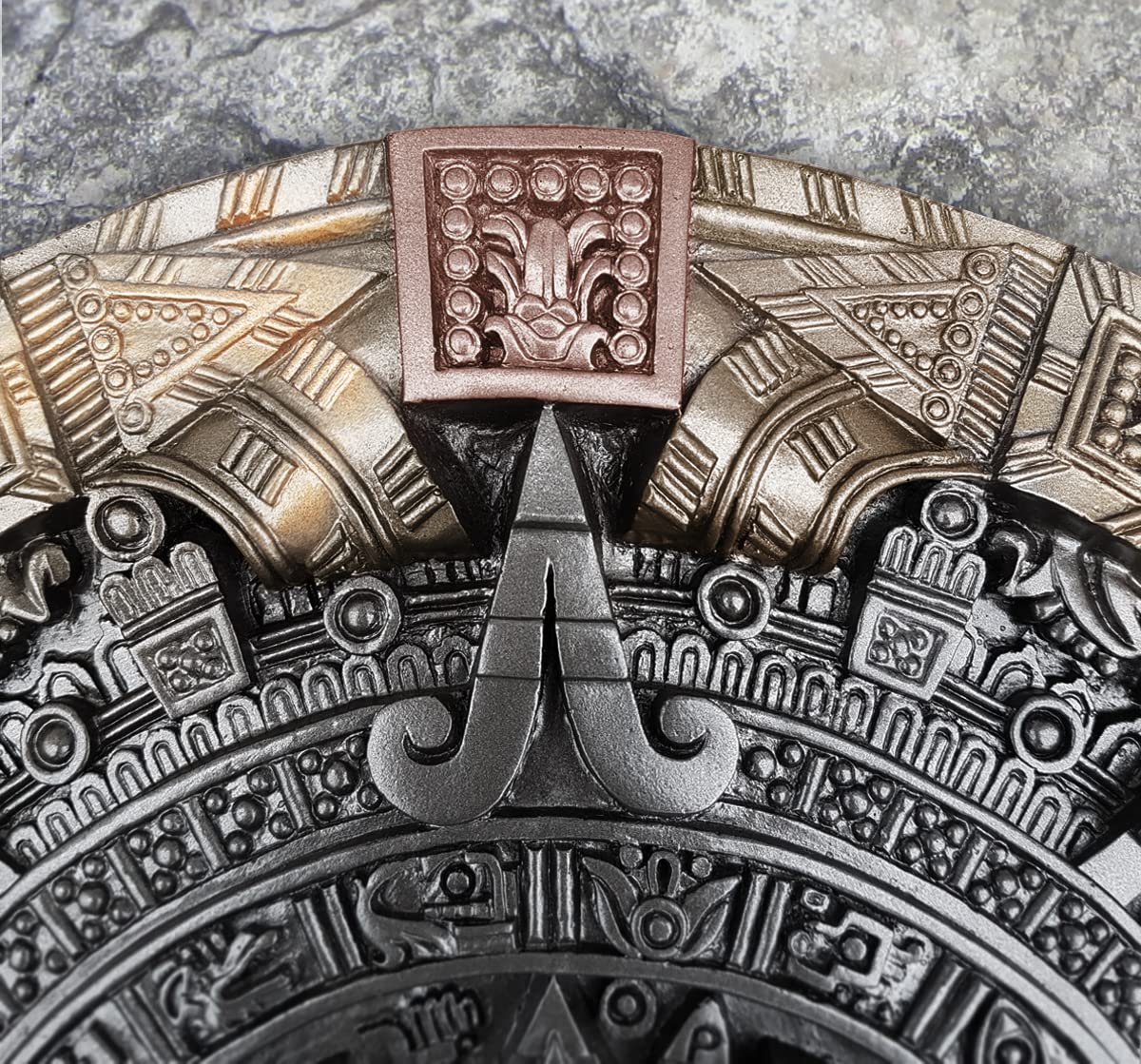 Kalendarz Maya | kalendarz aztecki = relief ścienny 46 cm, replika kalendarza słonecznego, duży kalendarz Majów i aztecki jako imponująca dekoracja ścienna