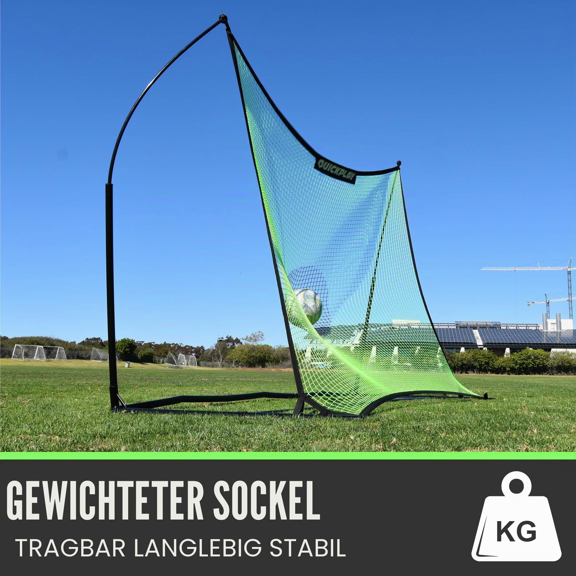 QUICKPLAY Spot Target TEKKERS Rebounder für Fußball – Effektives Fußball Trainingszubehör & Fußball Rebounder für Kinder und Erwachsene – Für Solo oder Team Fußballtraining