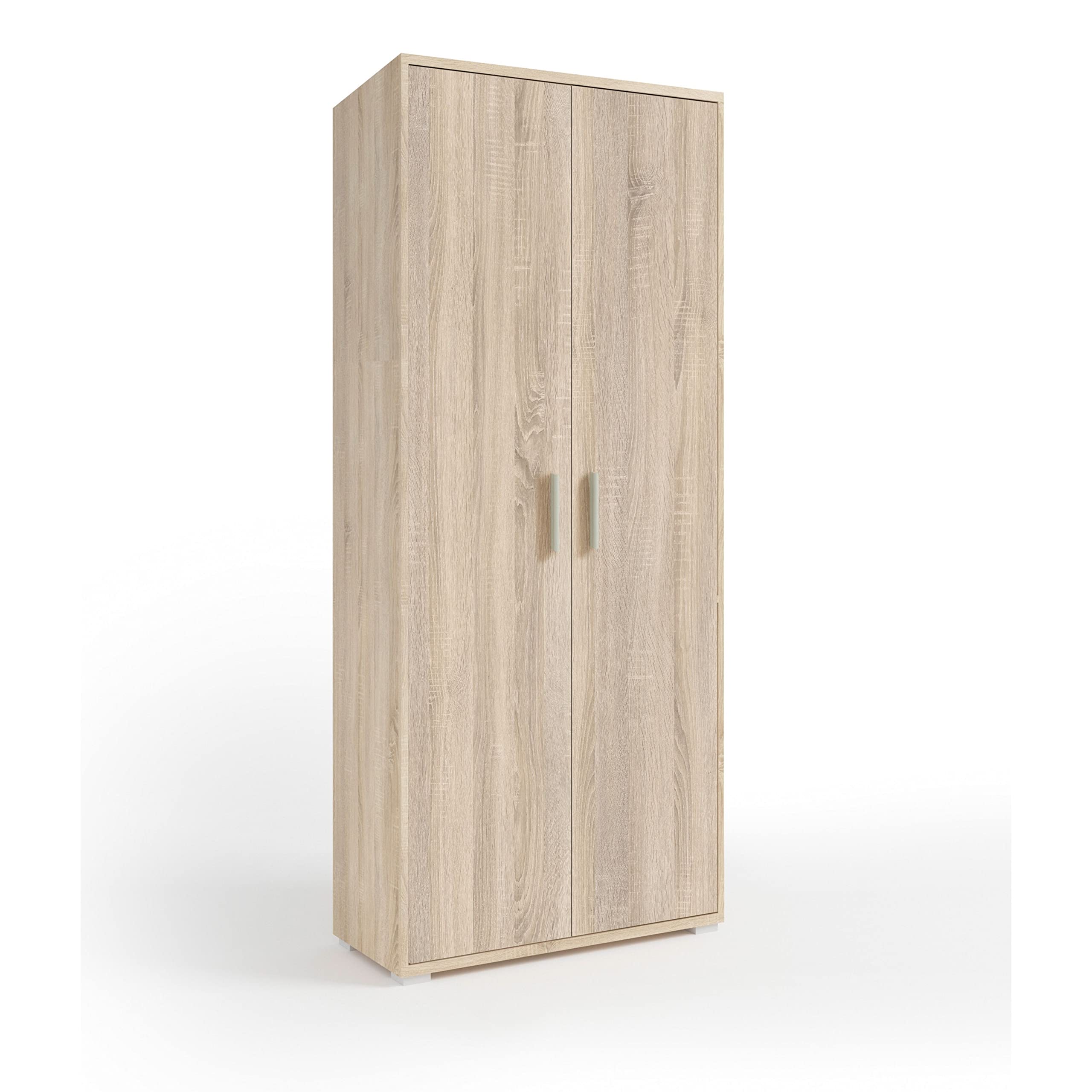 OFFICE LINE Aktenschrank Eiche Sonoma Optik 79x186x35 cm Büroschrank 2 Türen