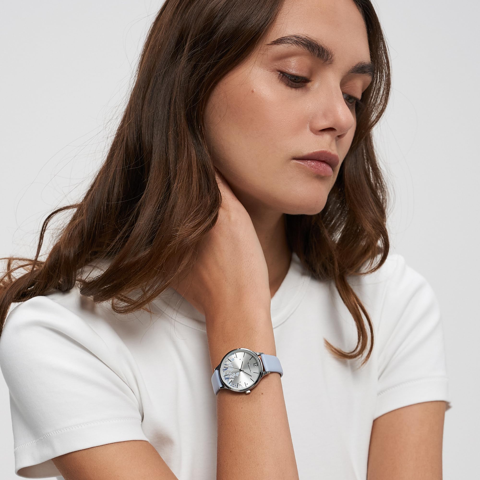 Tamaris Zegarek damski - okrągły - srebrny - 34 mm - elegancki zegarek damski z metalu z mechanizmem kwarcowym - analogowy zegarek na rękę - wodoszczelny 3 ATM - odporny na zarysowania