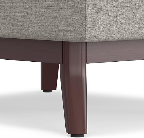 Miniatura 9 de SIMPLIHOME Owen - Mesa auxiliar rectangular moderna de mediados de siglo de 34 pulgadas de ancho, otomana de almacenamiento en tela de poliéster