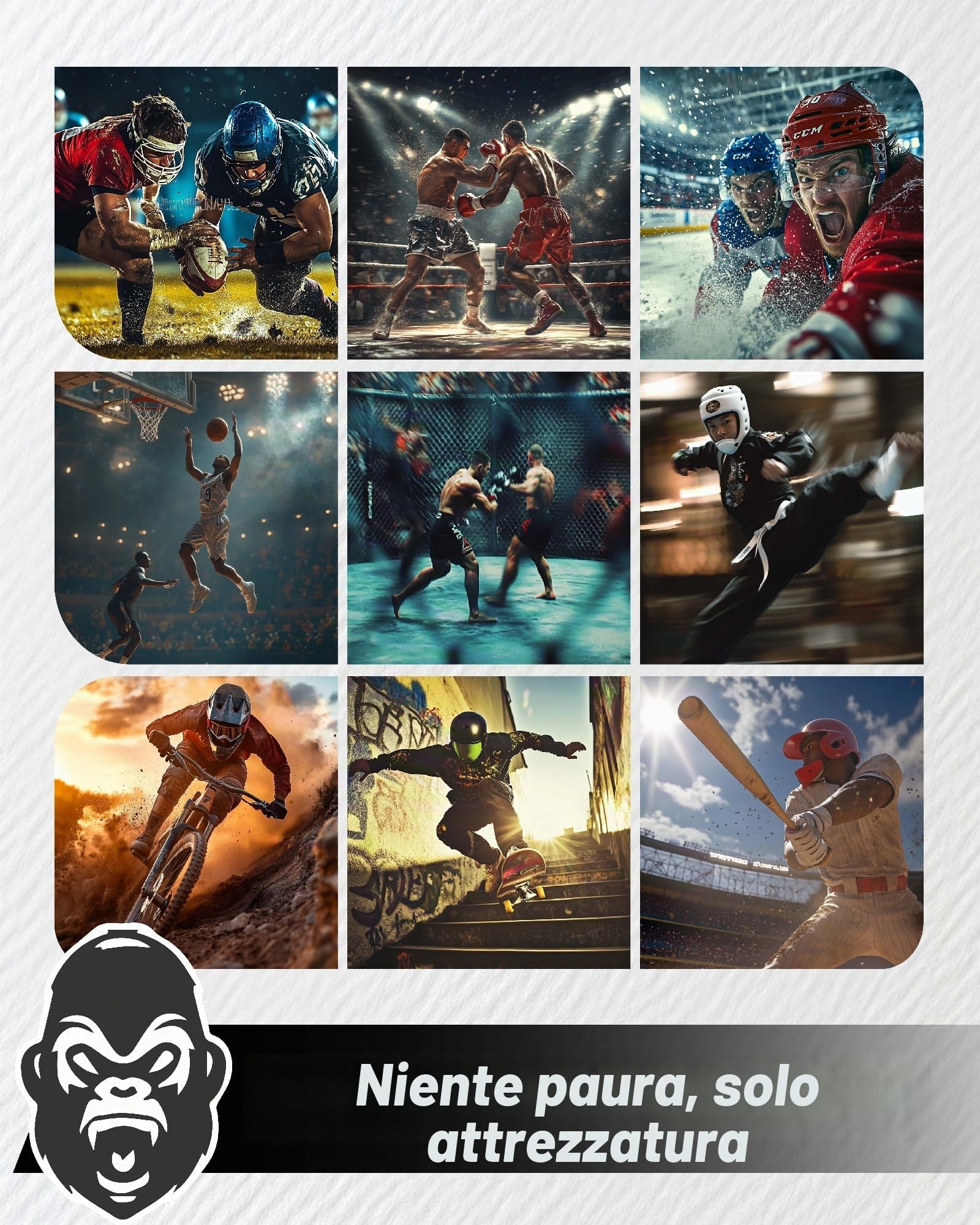Beast Gear Paradenti Sportivo - Protezione Denti e Mascella, Adatto per Boxe, Paradenti MMA, Rugby, Calcio, Hockey con Custodia Igienica，per Adulti e Adolescenti (11+)