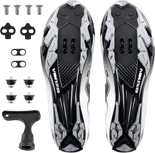Miniatura 6 de Venzo Mens Mountain Bike Bicycle Cycling Shoes with Multi-Function Clip-Less Pedal Cleat - Compatible with Shimano SPD Crankbrother Systems