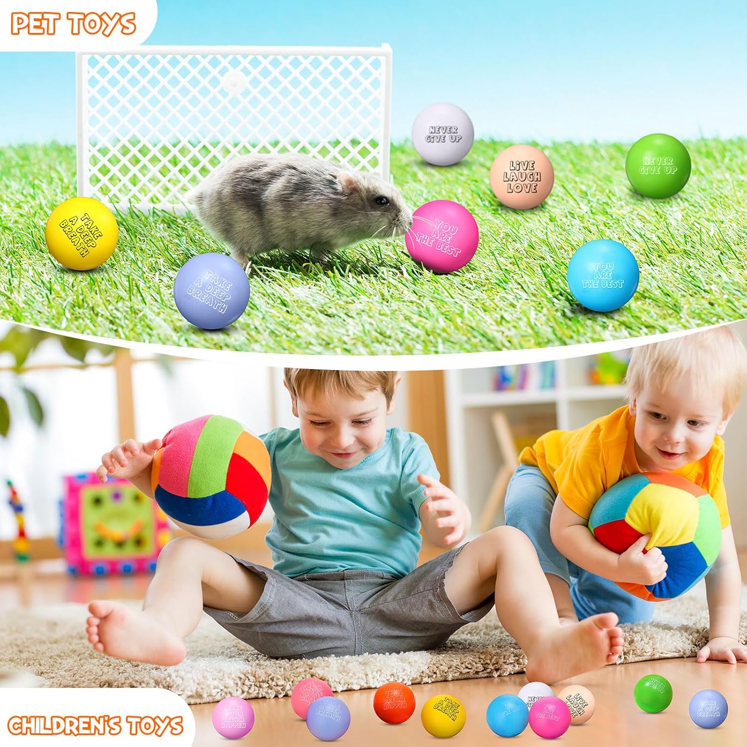 Libima 50 Pcs Motivational Stress Balls Bulk 1.57 Inch Colorful Small Foam Inspirational Relief Quotes Stress Balls Employee Appreciation Gift for Adults Back to School Student Rewards Encouraging - Image 6