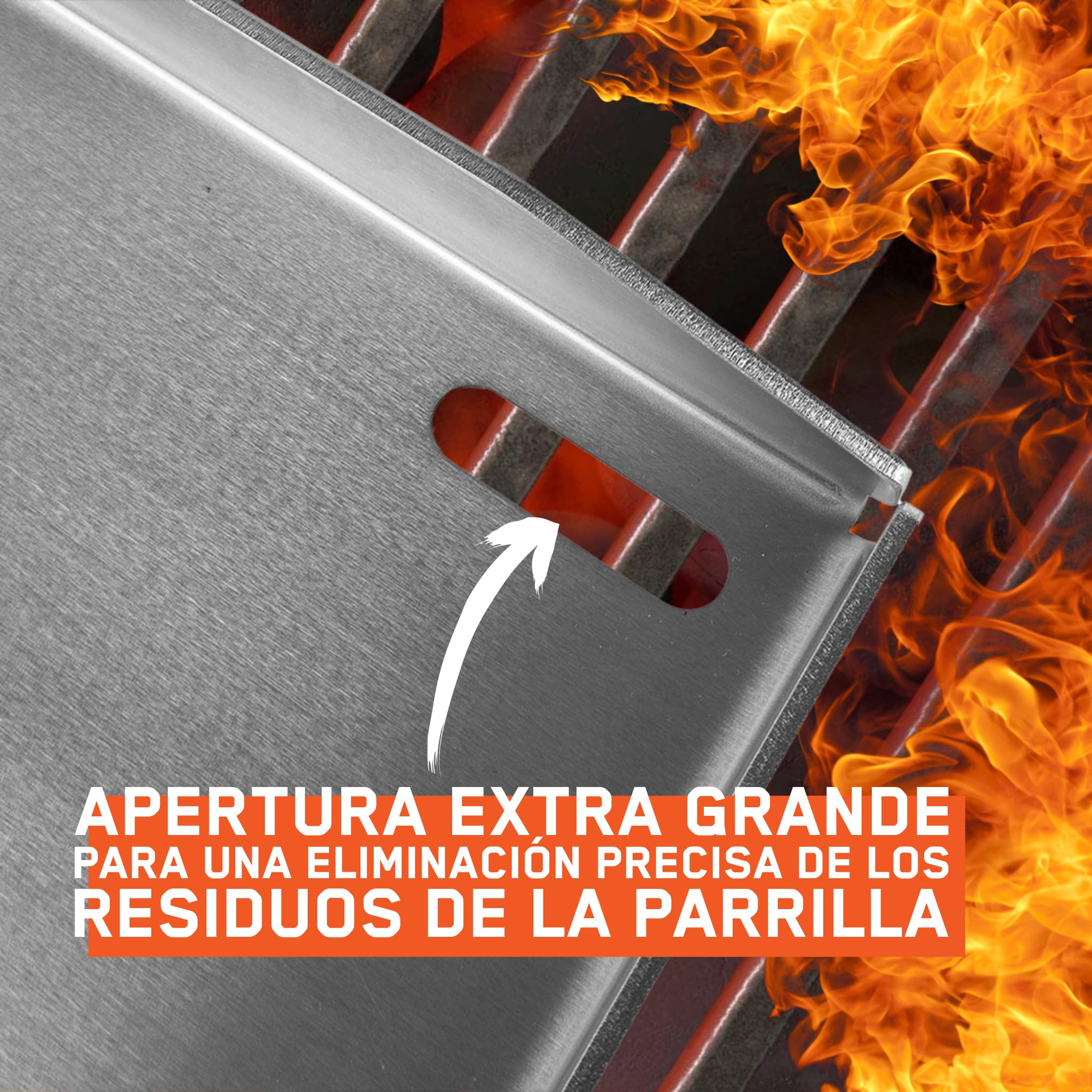 FENNEK Plancha de 40 x 30 cm Teppanyaki plancha con borde frontal y gran orificio de drenaje, acero inoxidable de 4,0 mm, para hamburguesas, verduras, pescado, etc., apta para lavavajillas, bordes