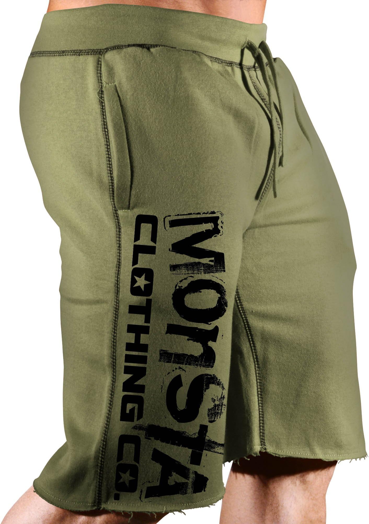 Monsta Clothing Co.Men's Bodybuilding Workout (Signature Monsta) Sweat Shorts