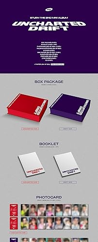 Miniatura 2 de 8TURN UNCHARTED DRIFT Contenido del segundo mini álbum+POB+Tarjeta Fotos+Adhesivo+Postal+Seguimiento Sellado (Versión de Álbum POCA)