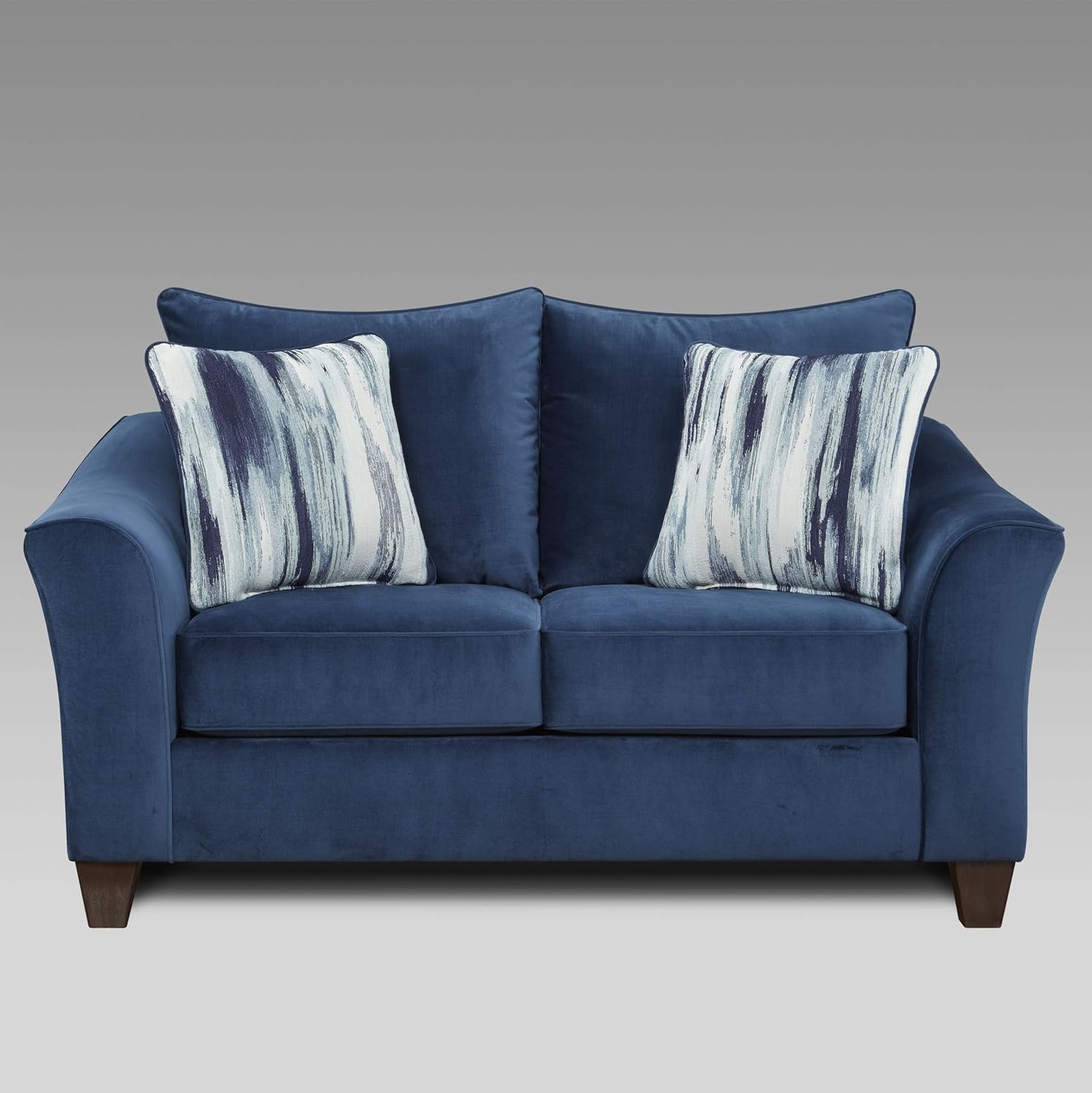 Roundhill Furniture Camero Fabric Pillowback Loveseat
