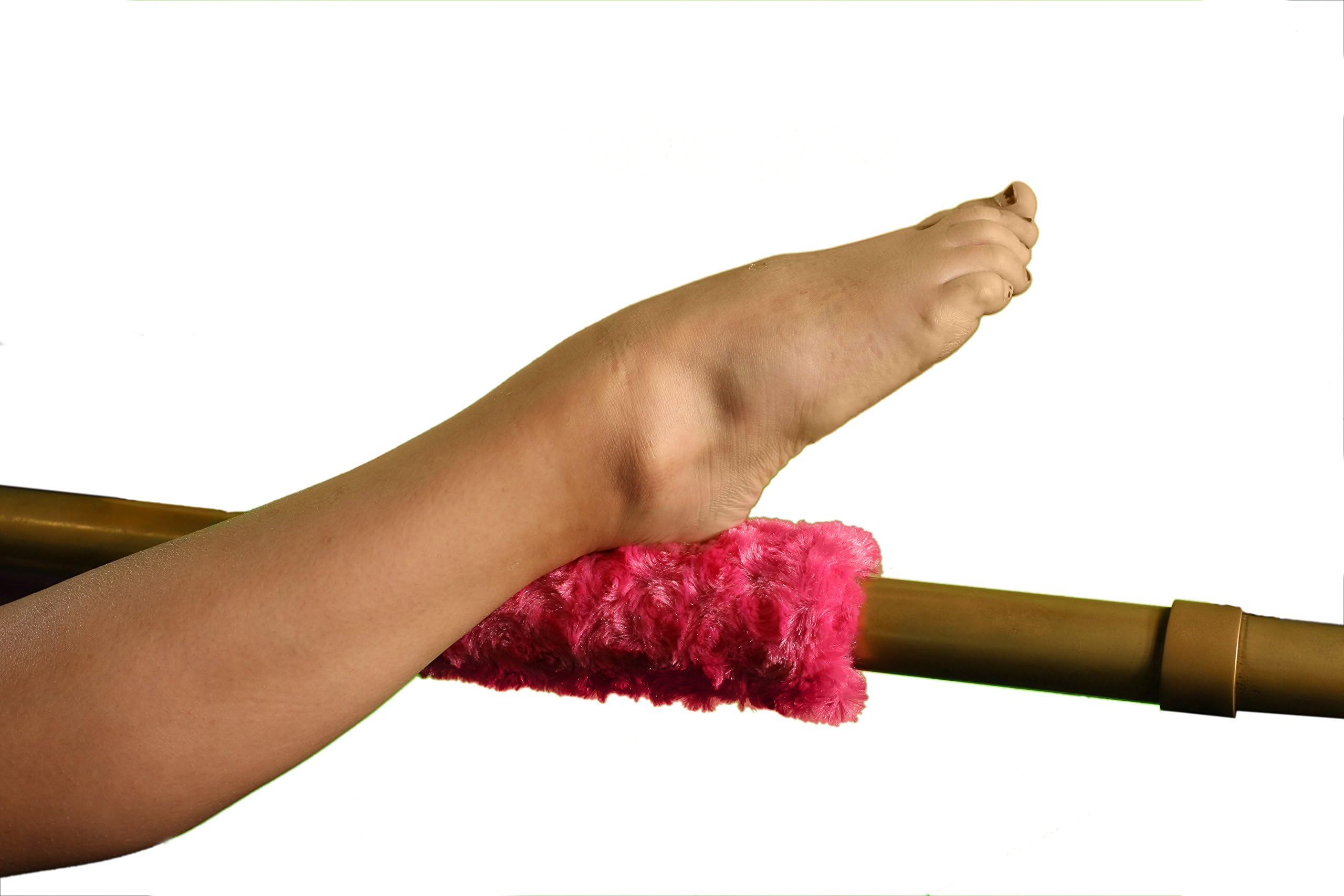 Cushion for Ankle When Using the Ballet Barre for Stretching or Exercise