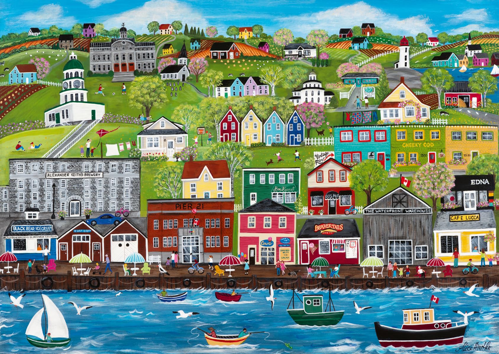 Ravensburger Halifax Harbour 1000 Piece Puzzle for Adults