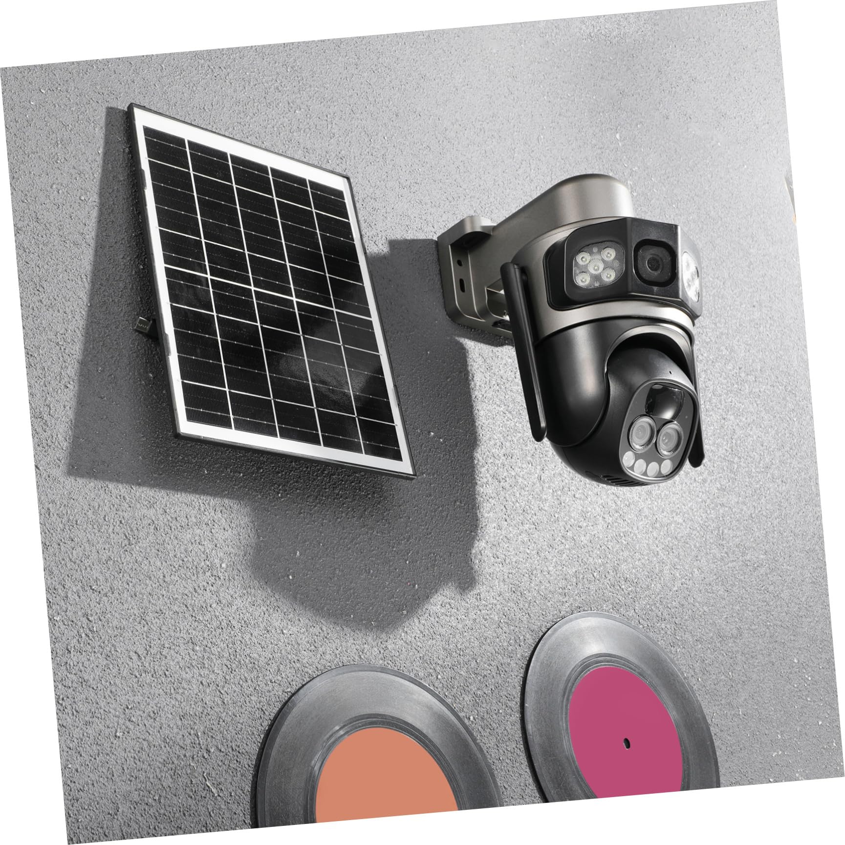 Cabilock Telecamera Solare Wireless da Esterno 5mp Wifi, Zoom 10x, Ip66